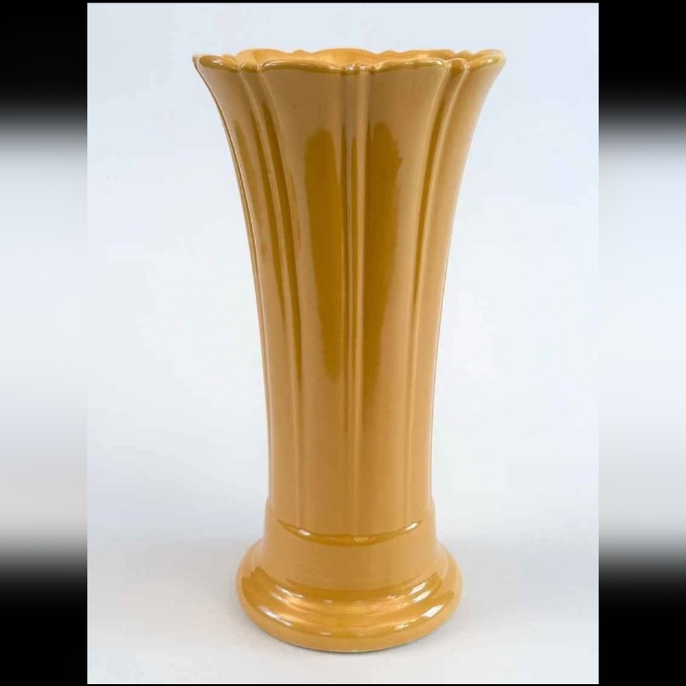 10" Fiesta Fiestaware Tulip Vase Yellow